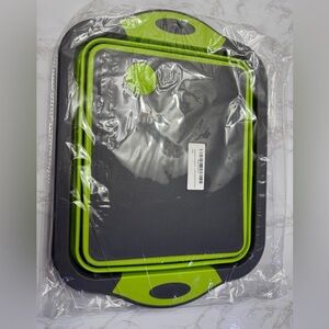 Collapsible Cutting Board Drain Basket, Portable Multi-Function Chopping Board
